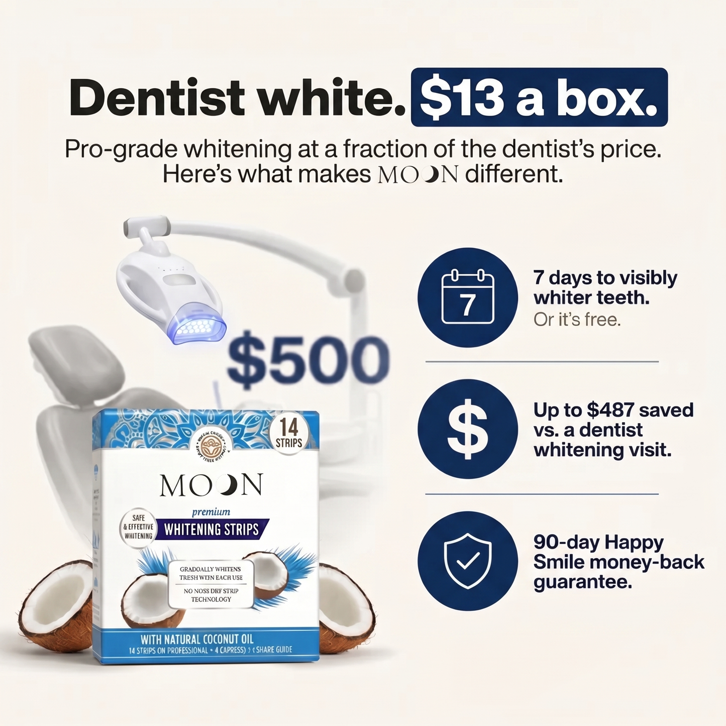 Moon Teeth Whitening Strips