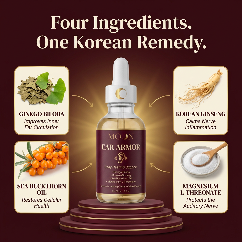 Moon Korean Tinnitus Healing Ear Armor
