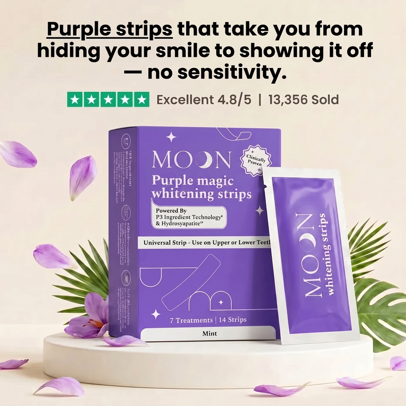 Purple Magic Teeth Whitening Strips - Self Dissolving