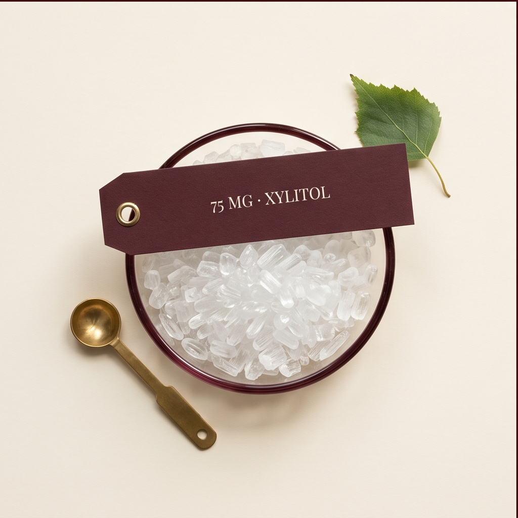 Xylitol — Fights cavity-causing bacteria, maintains a healthy oral pH, and keeps breath fresh.